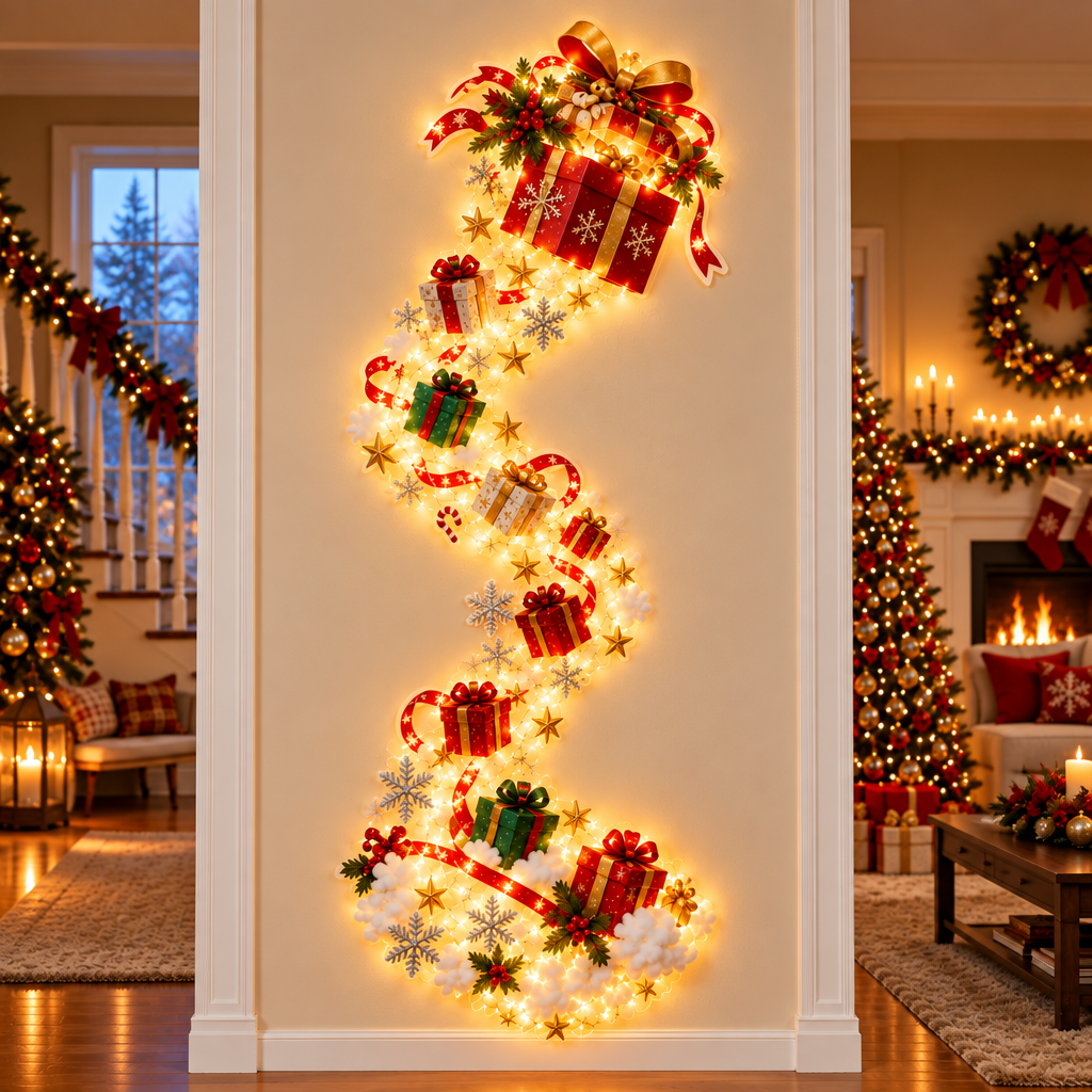 Wall cascade christmas edition